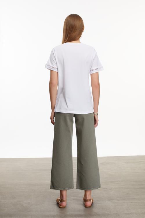  BİSİKLET YAKA KISA KOLLU T-SHIRT