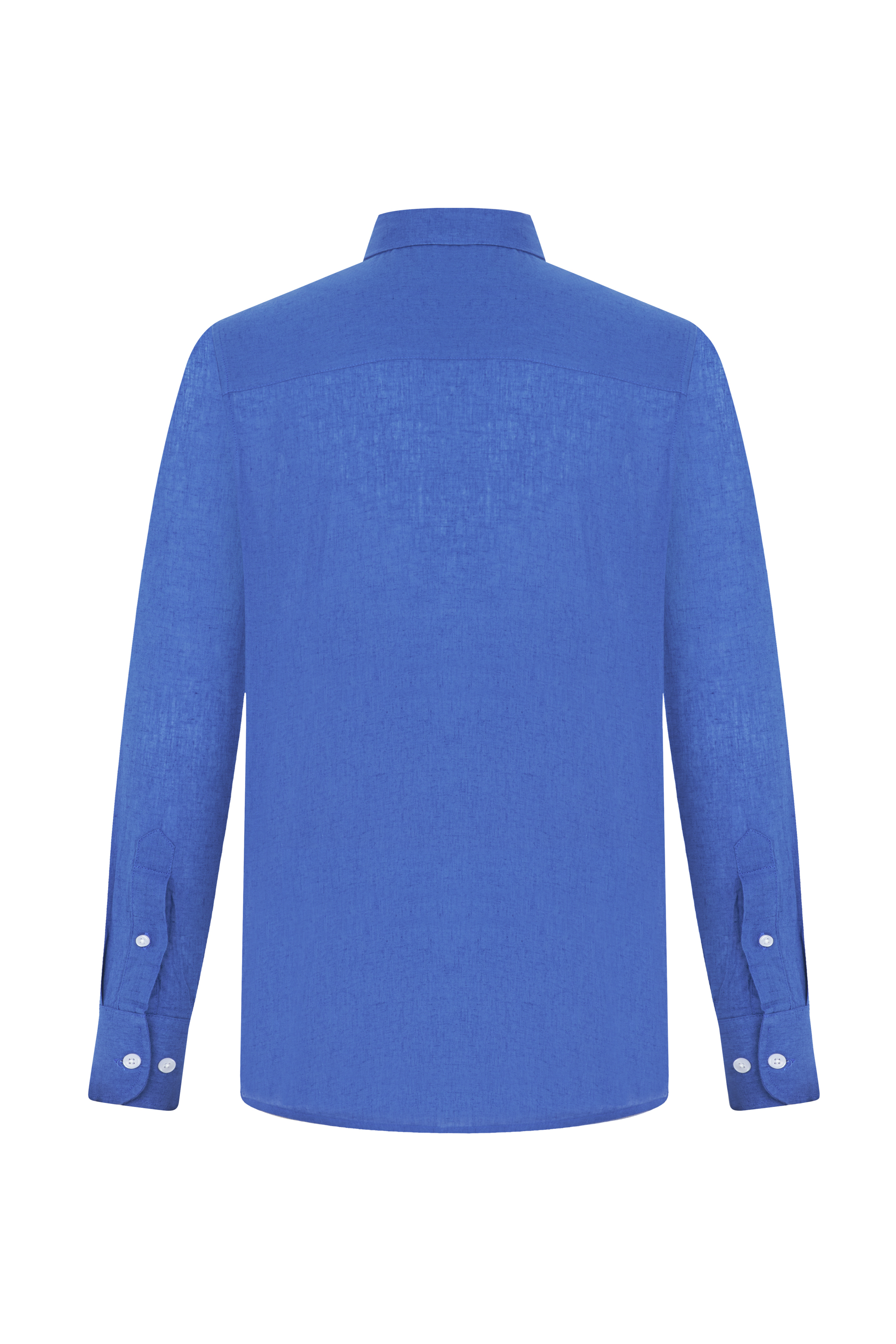 KETEN KARIŞIMLI REGULAR FIT GÖMLEK