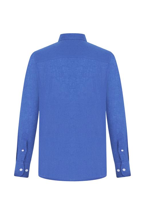  KETEN KARIŞIMLI REGULAR FIT GÖMLEK