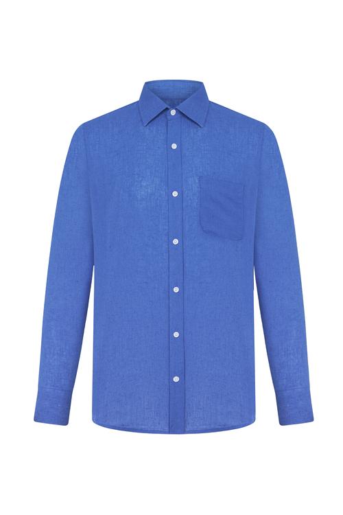  KETEN KARIŞIMLI REGULAR FIT GÖMLEK