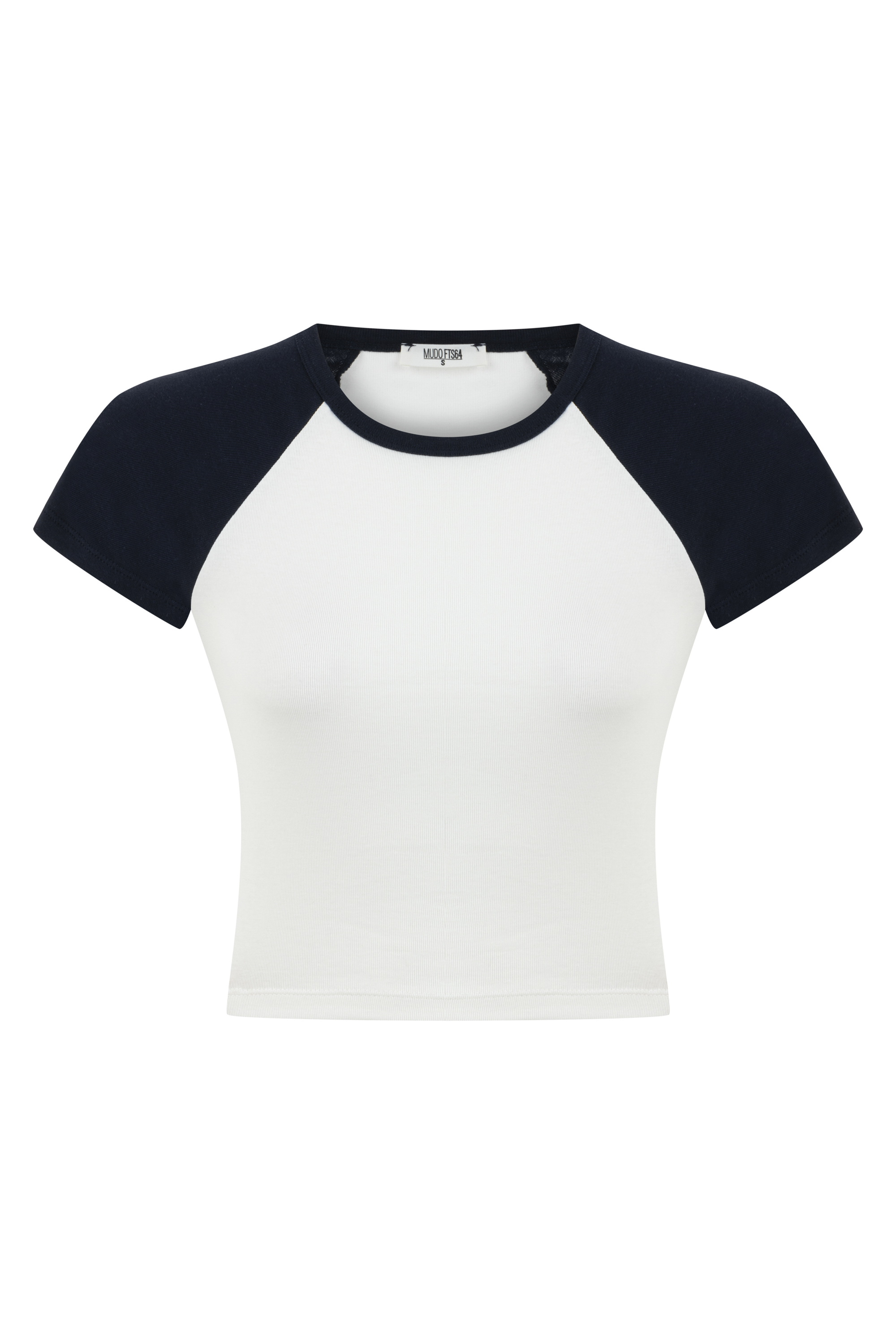 RENK BLOKLU CROP T-SHIRT