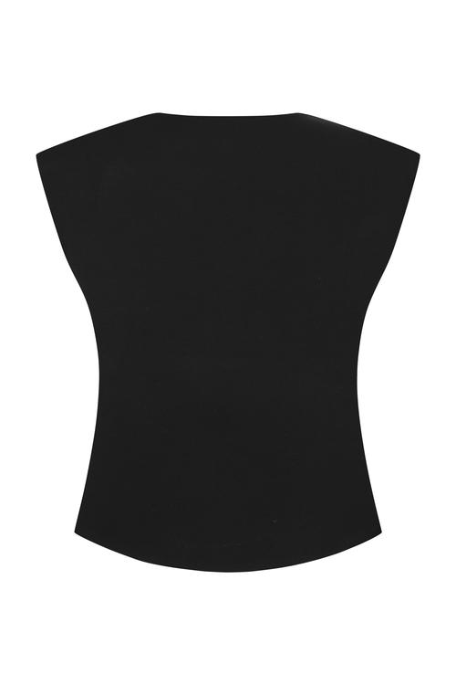  BÜZGÜLÜ V YAKA CROP BLUZ