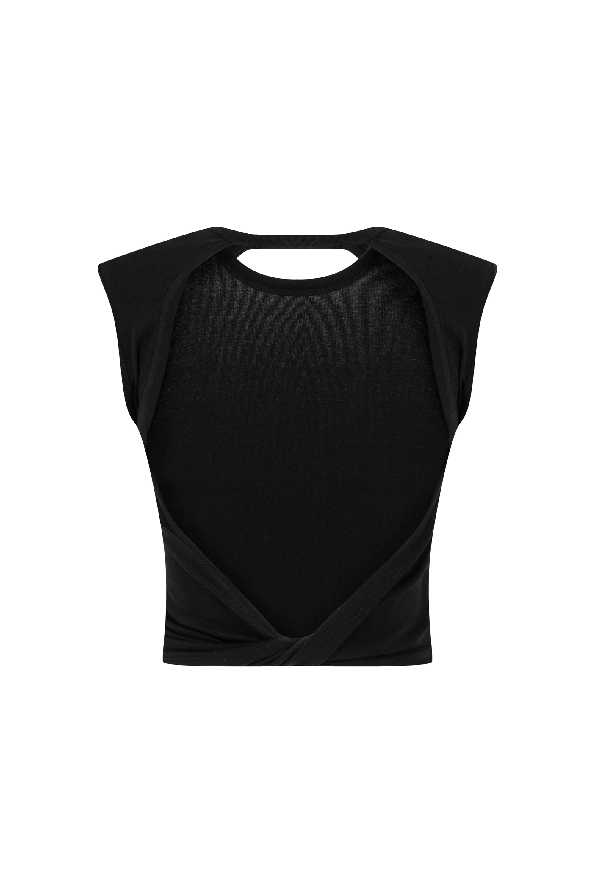 SIRT DEKOLTELİ CROP BLUZ