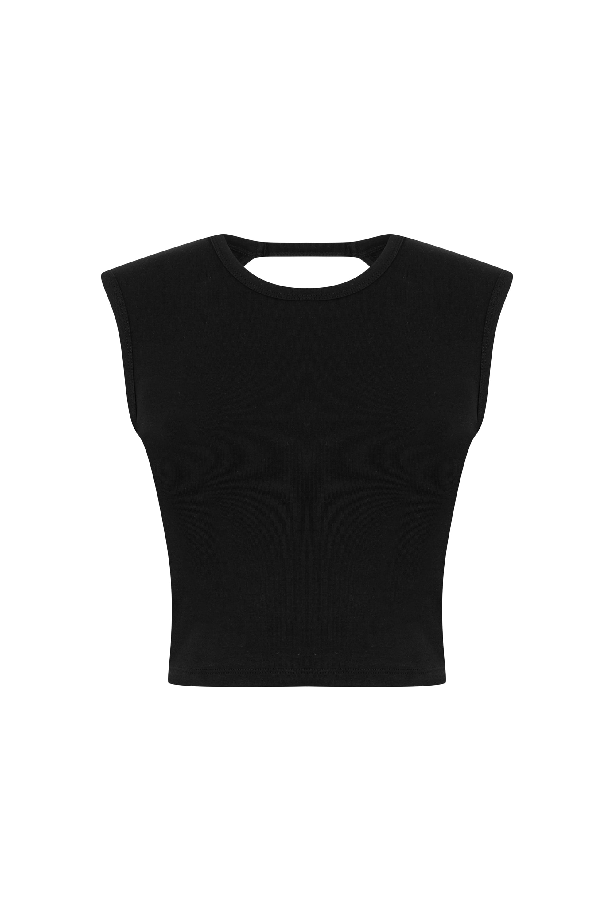 SIRT DEKOLTELİ CROP BLUZ