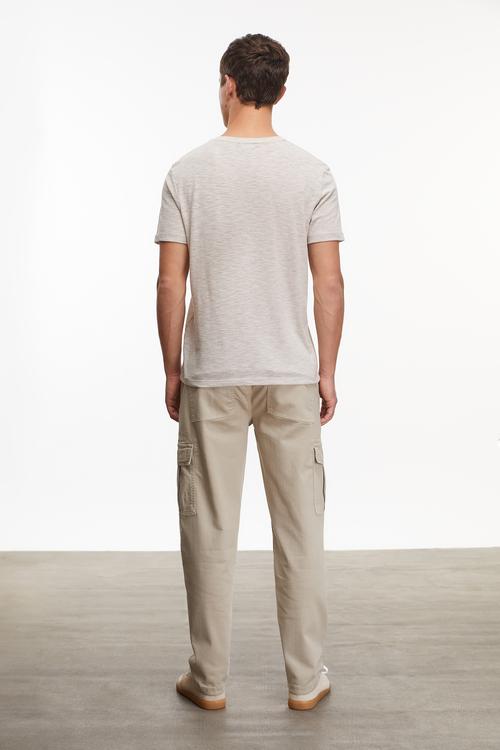  PAMUKLU BİSİKLET YAKA KISA KOLLU T-SHIRT