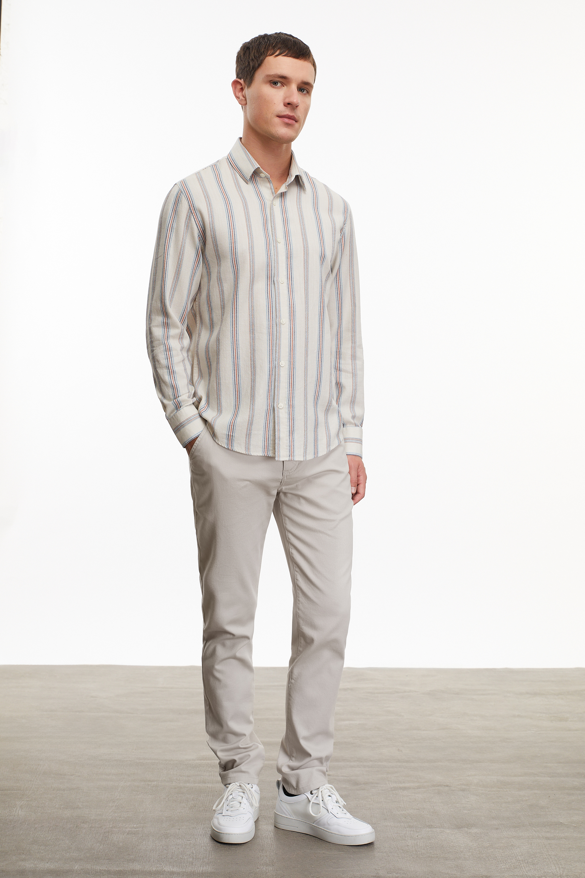 ÇİZGİLİ REGULAR FIT GÖMLEK