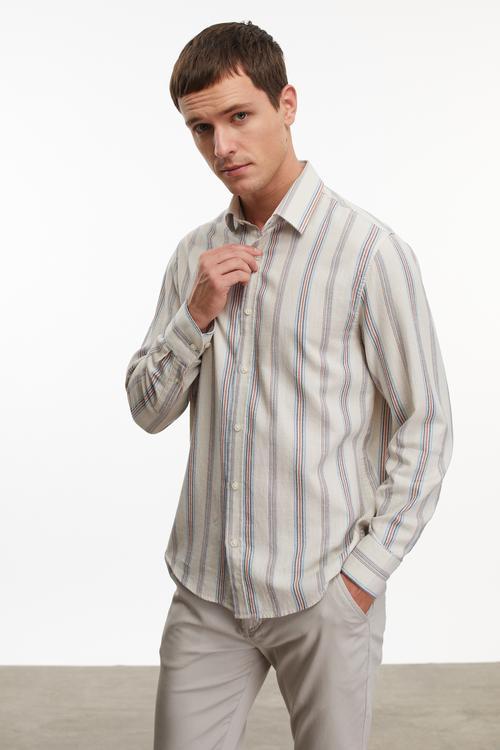  ÇİZGİLİ REGULAR FIT GÖMLEK