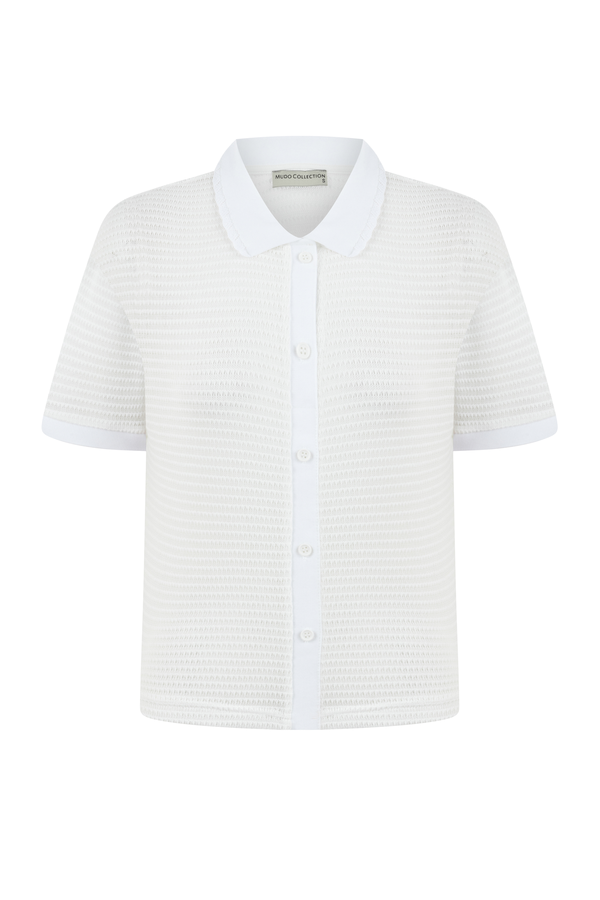 ÇİZGİLİ KISA KOLLU TRİKO BLUZ