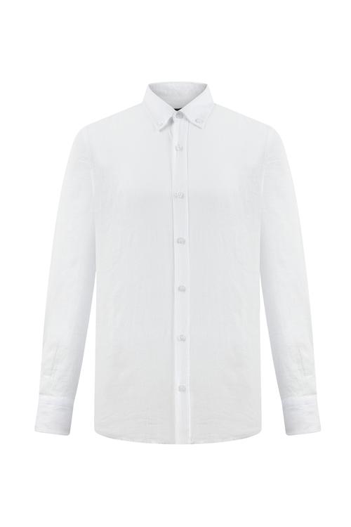  SLIM FIT KETEN GÖMLEK