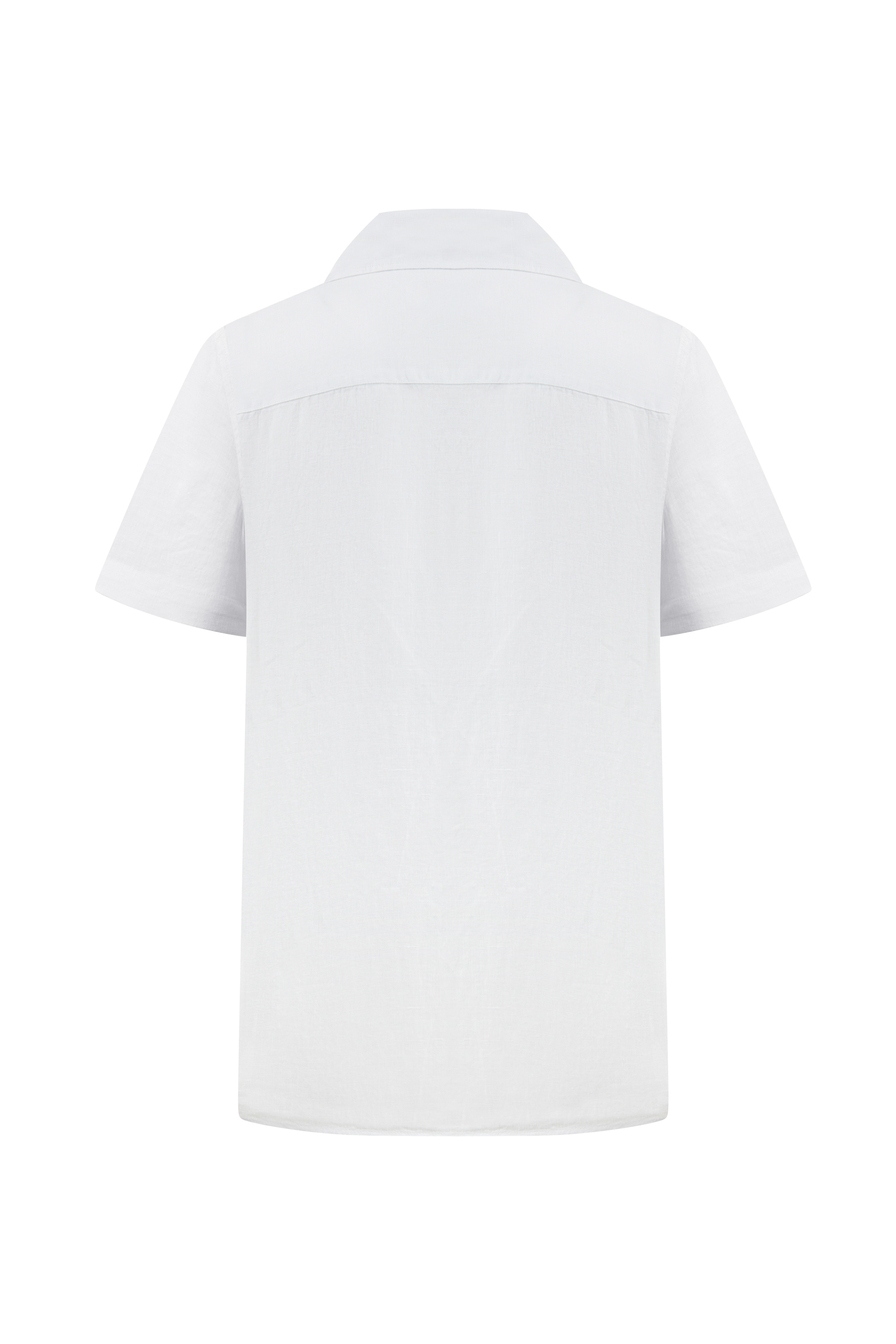 KISA KOLLU REGULAR FIT KETEN GÖMLEK