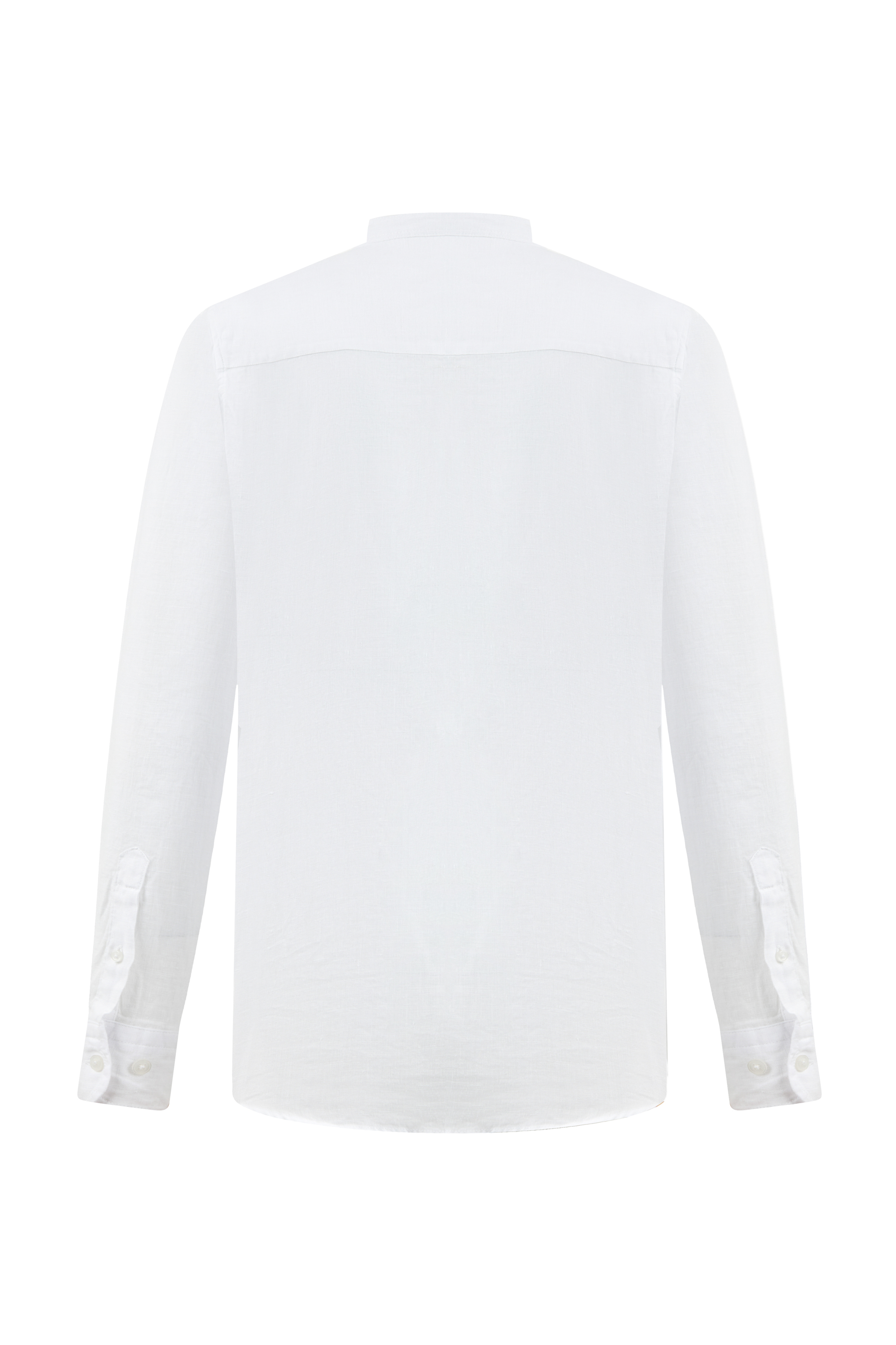 HAKİM YAKA REGULAR FIT KETEN GÖMLEK