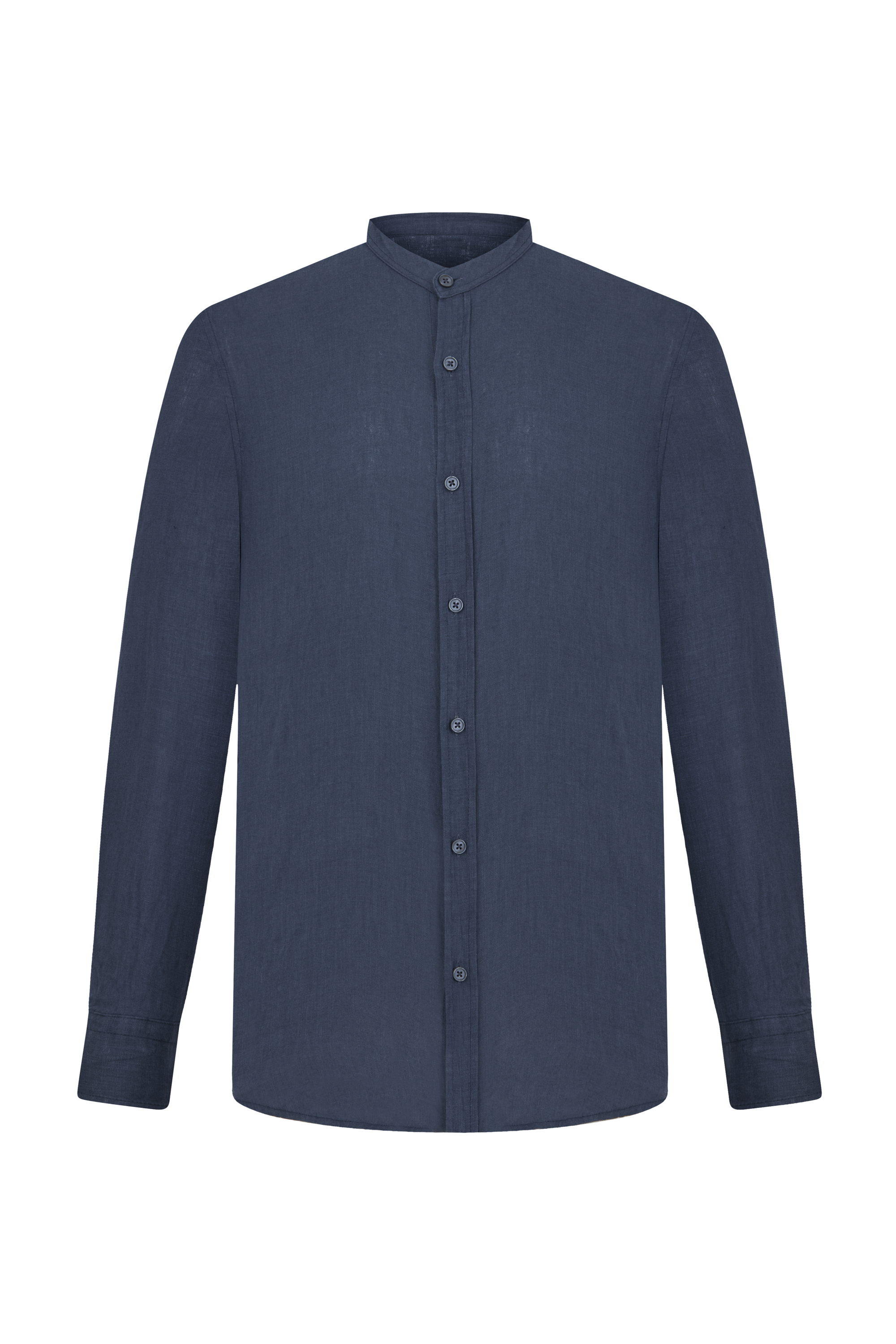 HAKİM YAKA REGULAR FIT KETEN GÖMLEK