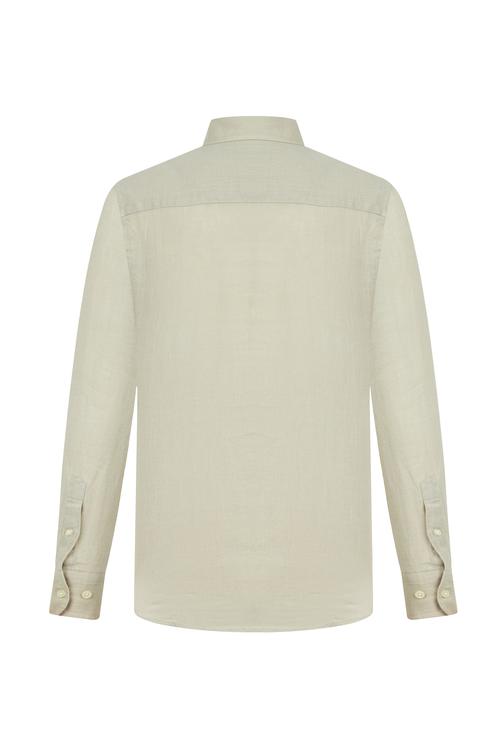  SLIM FIT KETEN GÖMLEK