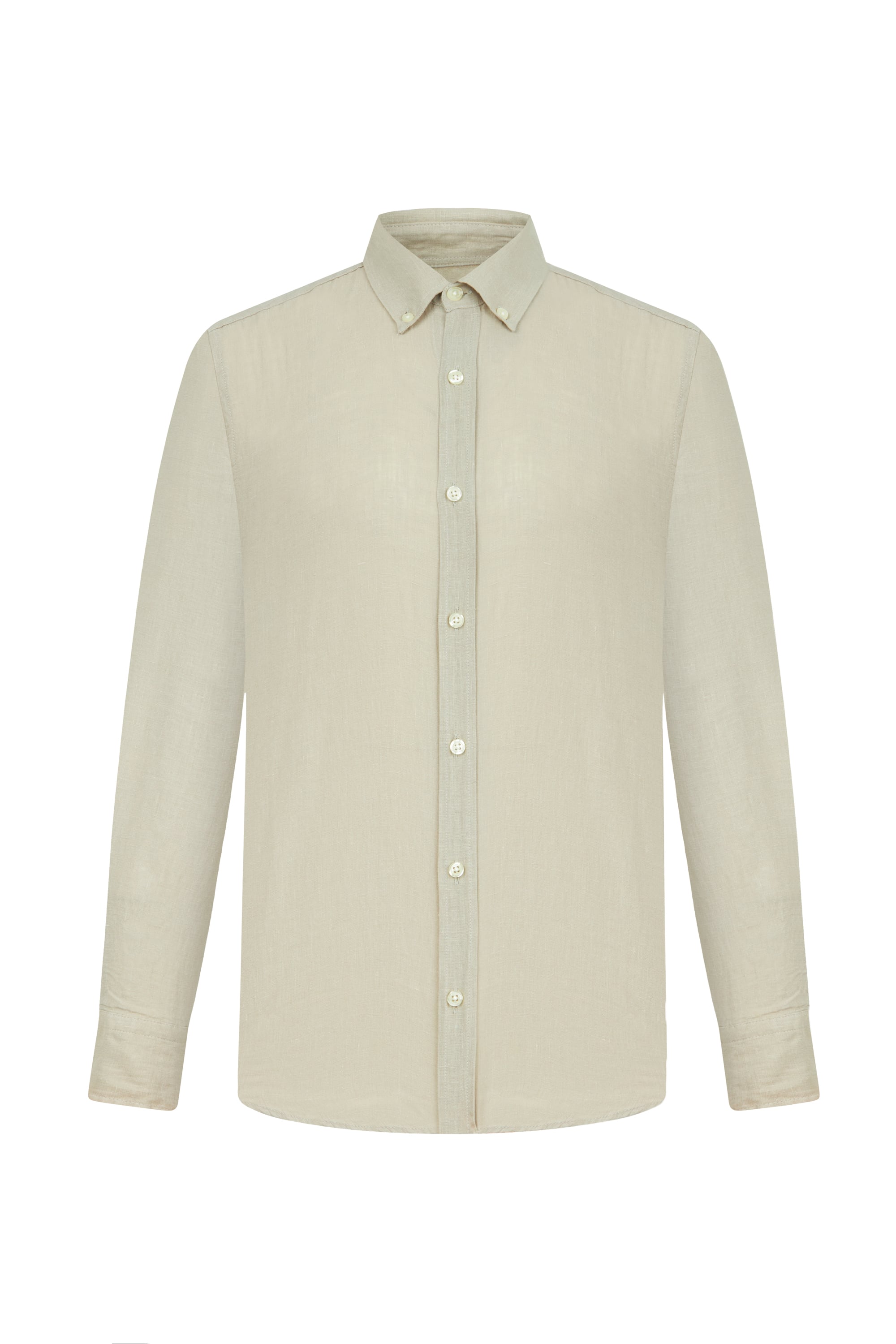 SLIM FIT KETEN GÖMLEK