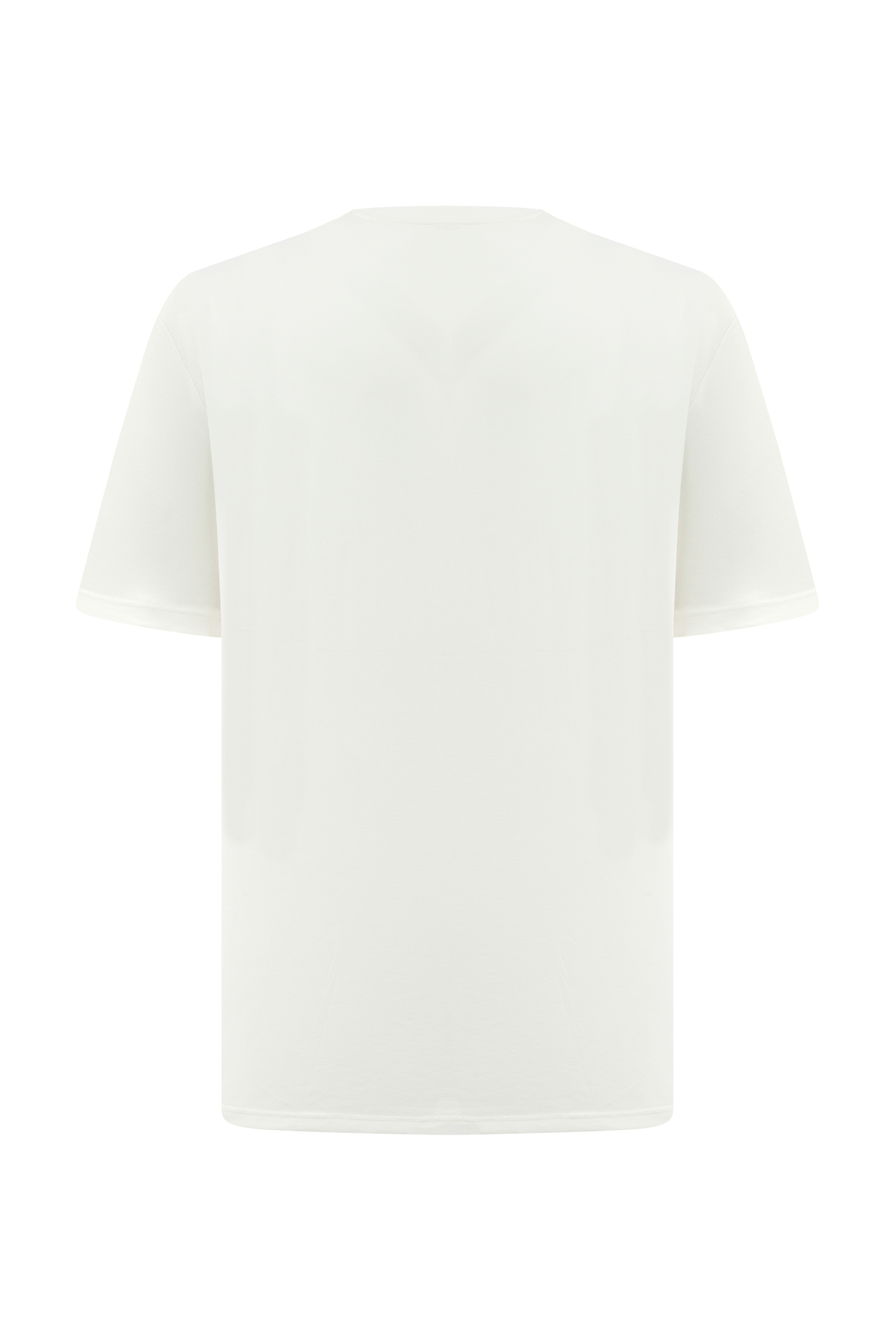 MODAL KARIŞIMLI BİSİKLET YAKA KISA KOLLU T-SHIRT