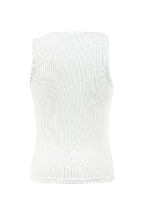  CUT OUT DETAYLI KOLSUZ T-SHIRT