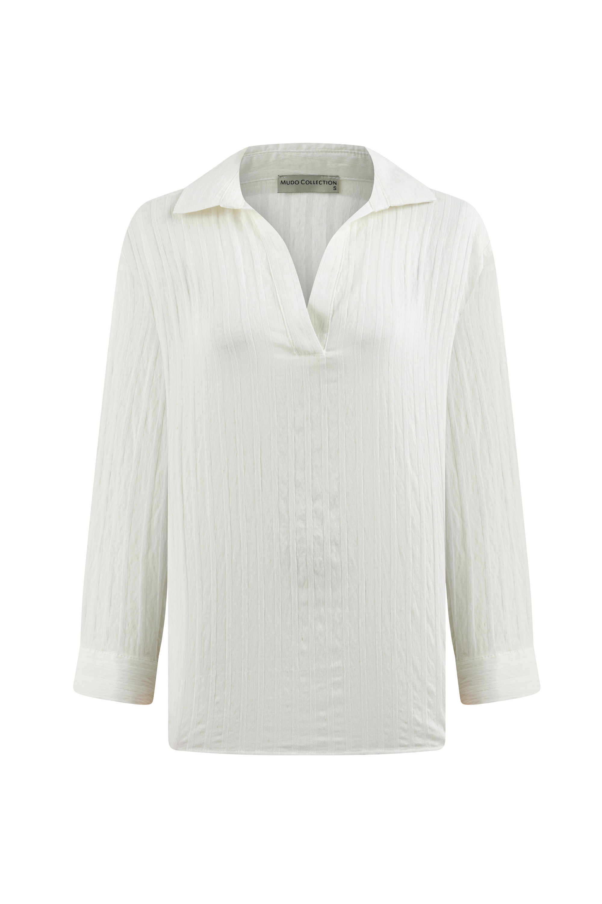 DOKULU OVERSIZE SMART BLUZ