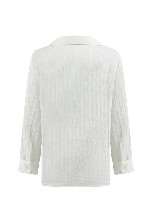  DOKULU OVERSIZE SMART BLUZ