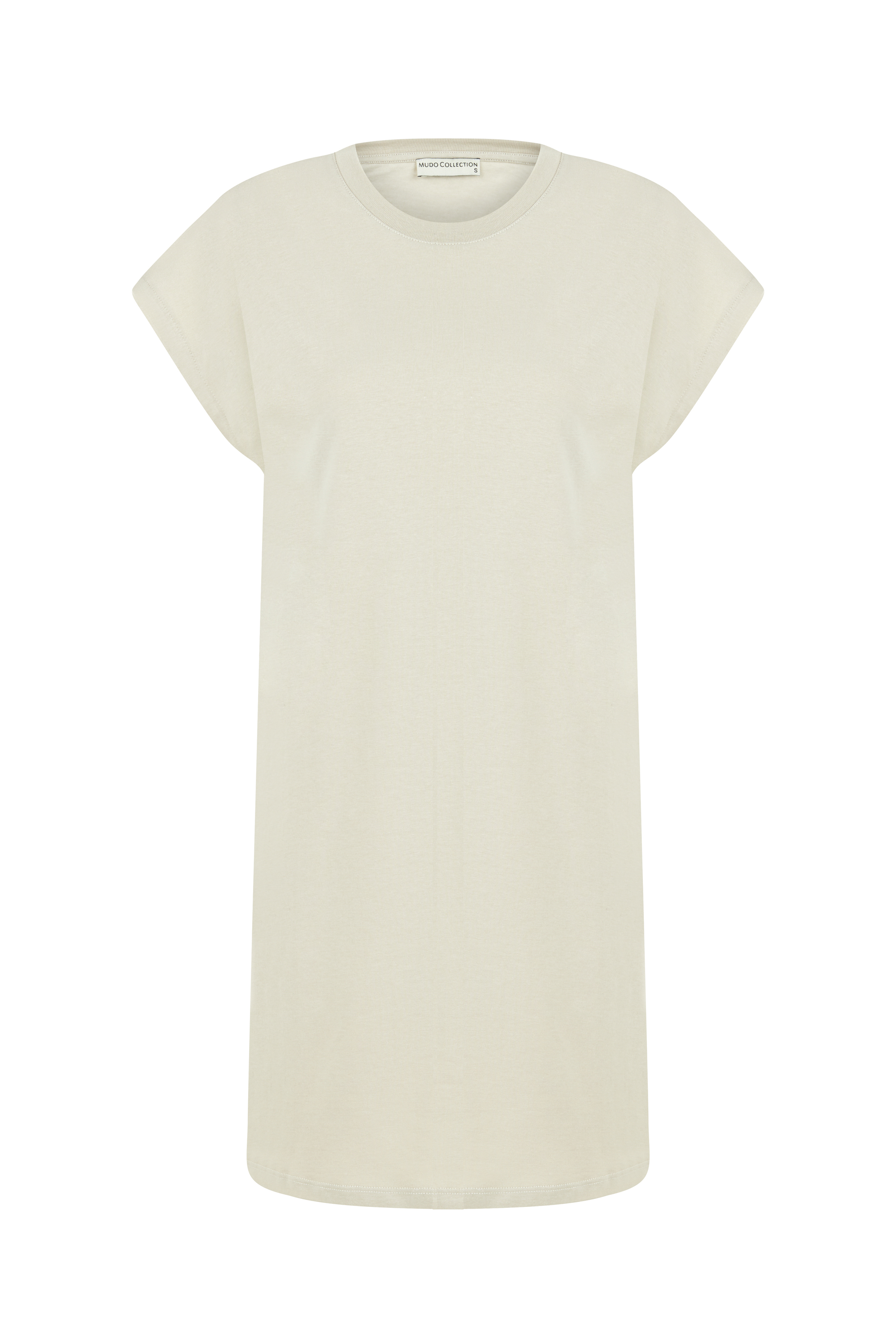 KISA KOLLU BİSİKLET YAKA MİNİ ELBİSE