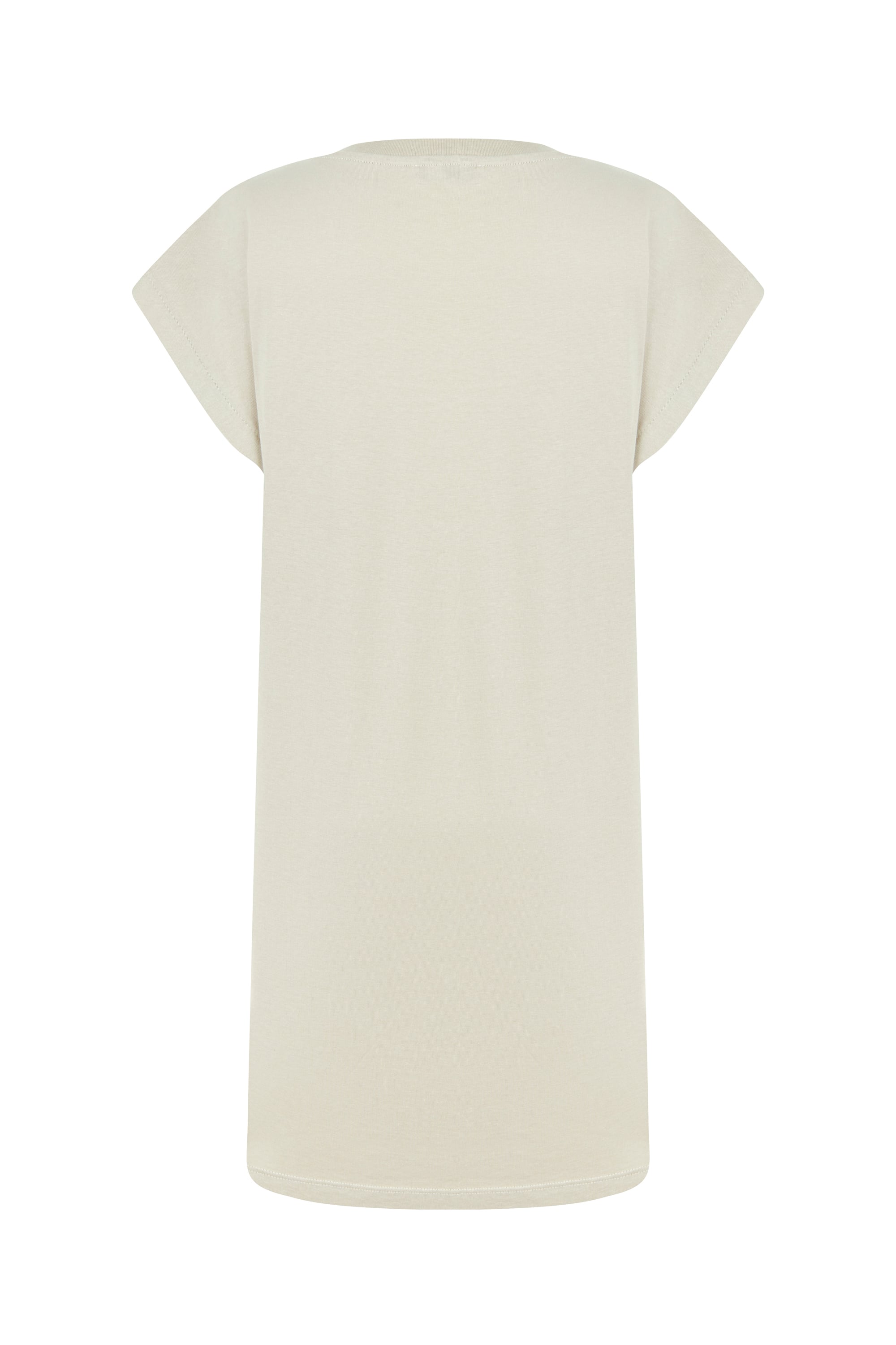 KISA KOLLU BİSİKLET YAKA MİNİ ELBİSE