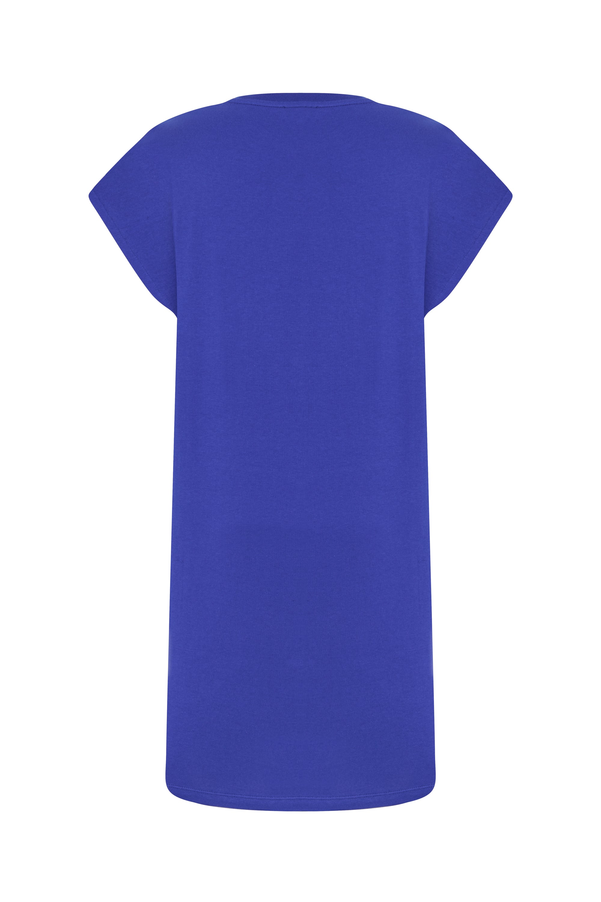 KISA KOLLU BİSİKLET YAKA MİNİ ELBİSE