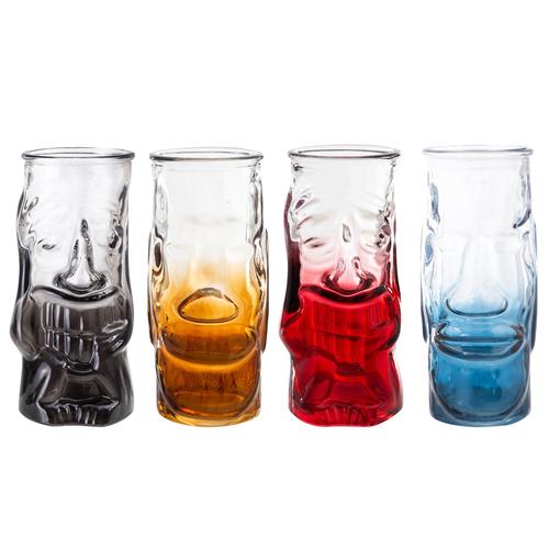  TIKI KOKTEYL BARDAĞI RENKLİ 4'LÜ