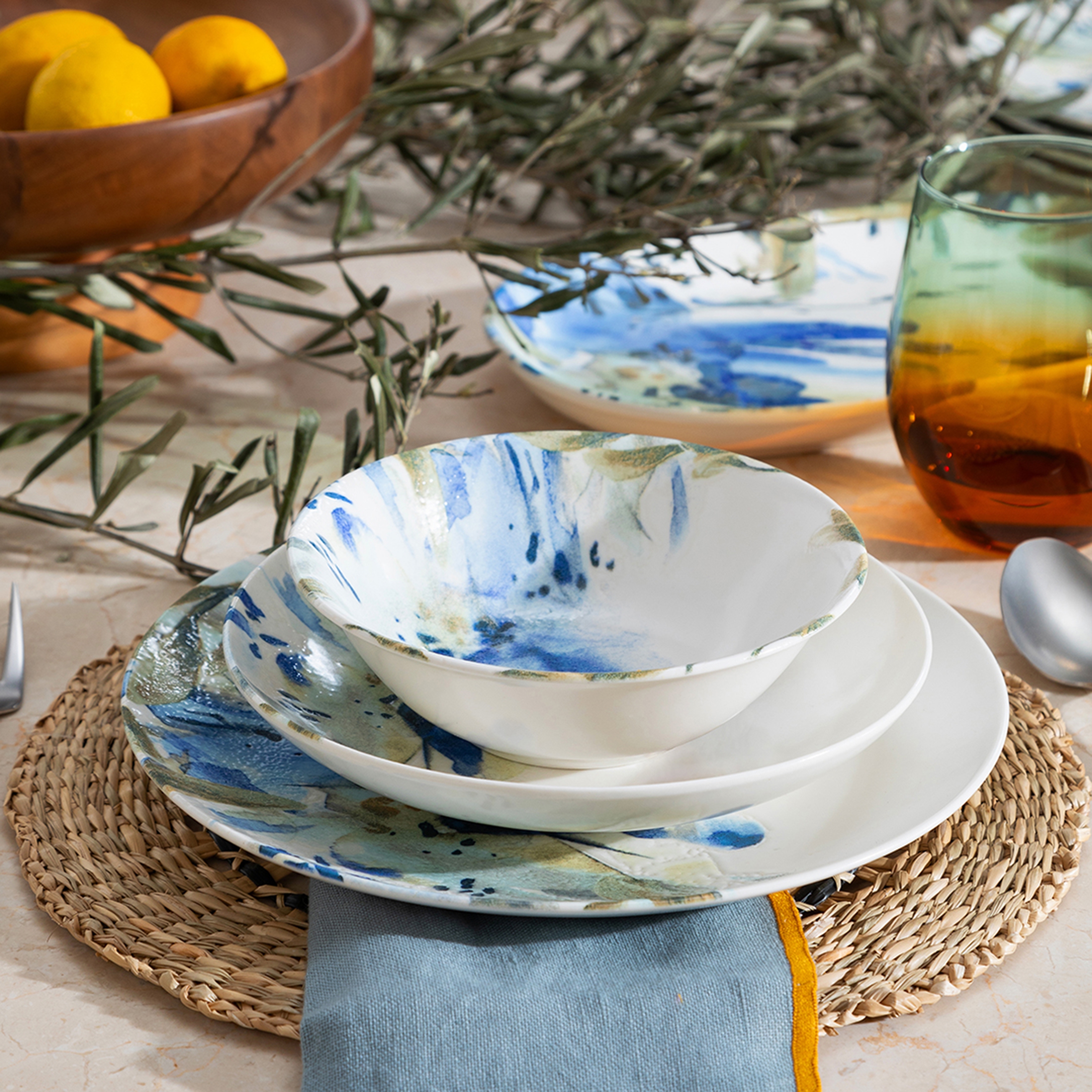 İDA ÇUKUR TABAK SETİ  20CM- 6LI