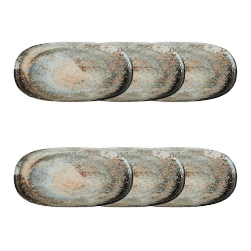  ASSOS DÜZ KAYIK TABAK SETİ 30CM-6LI