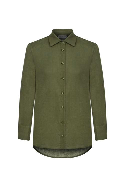  REGULAR FIT KETEN GÖMLEK