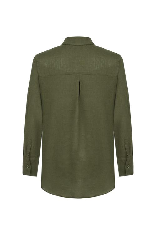  REGULAR FIT KETEN GÖMLEK