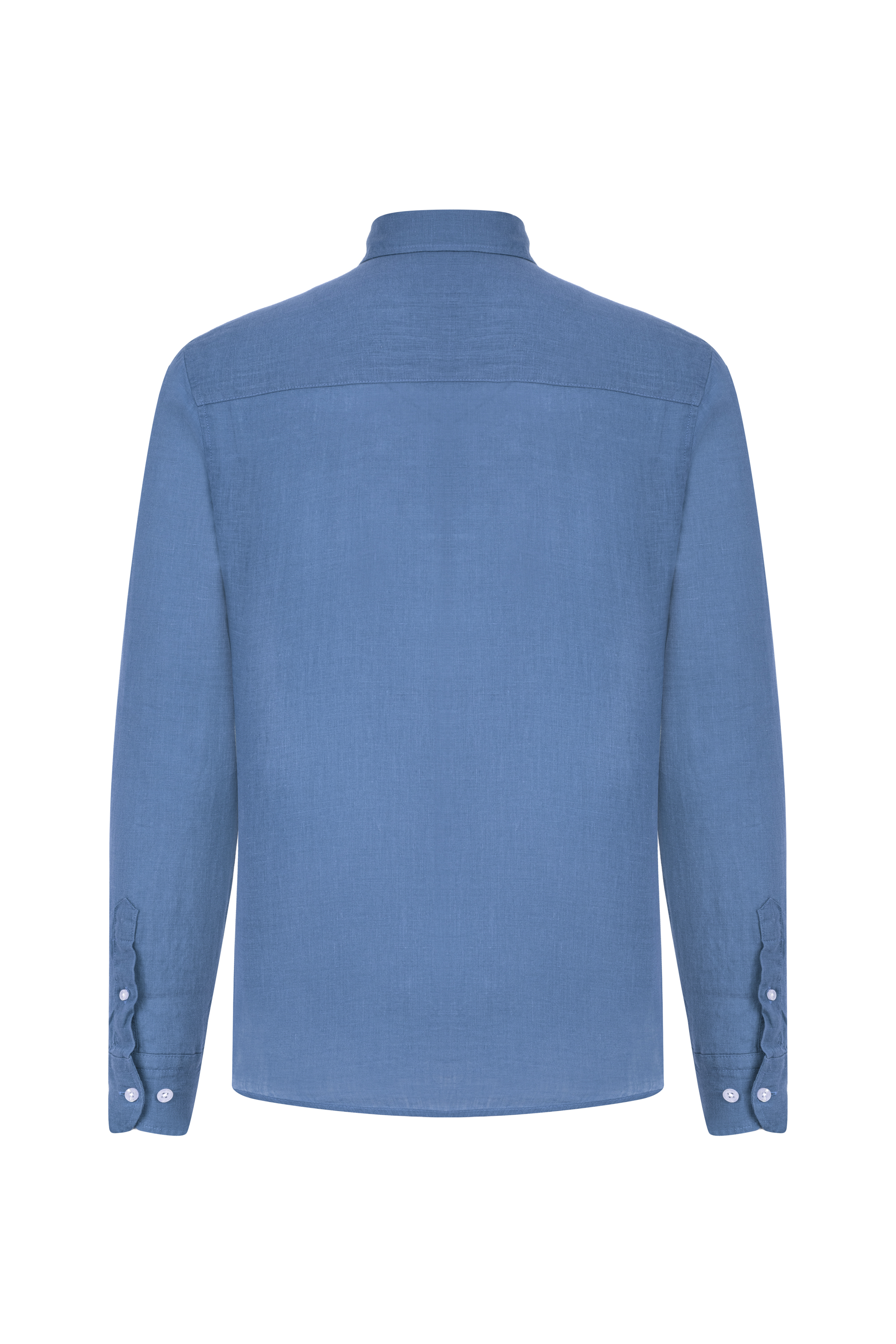 REGULAR FIT KETEN GÖMLEK