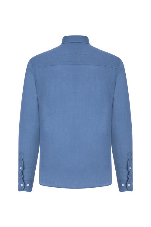  REGULAR FIT KETEN GÖMLEK