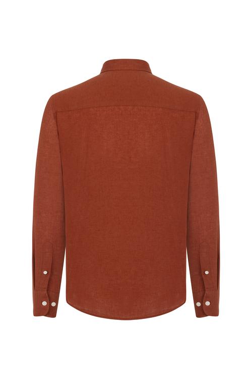  KETEN KARIŞIMLI REGULAR FIT GÖMLEK