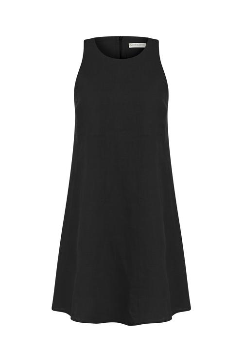  A FORM KETEN MİDİ ELBİSE