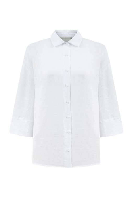  REGULAR FIT KETEN GÖMLEK