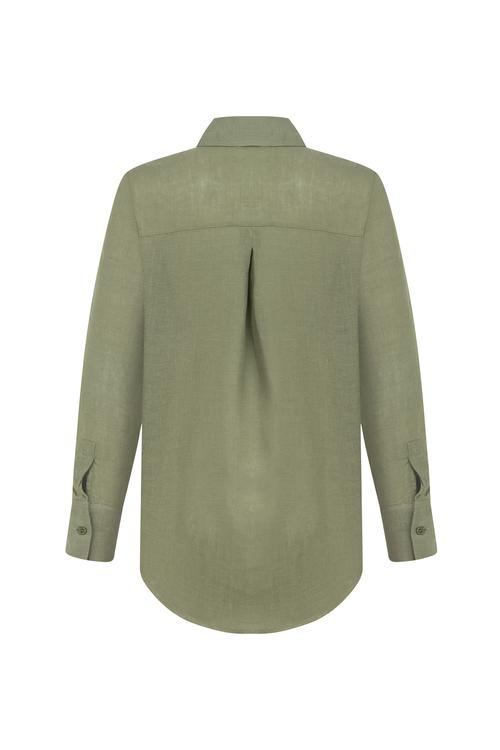  REGULAR FIT KETEN GÖMLEK