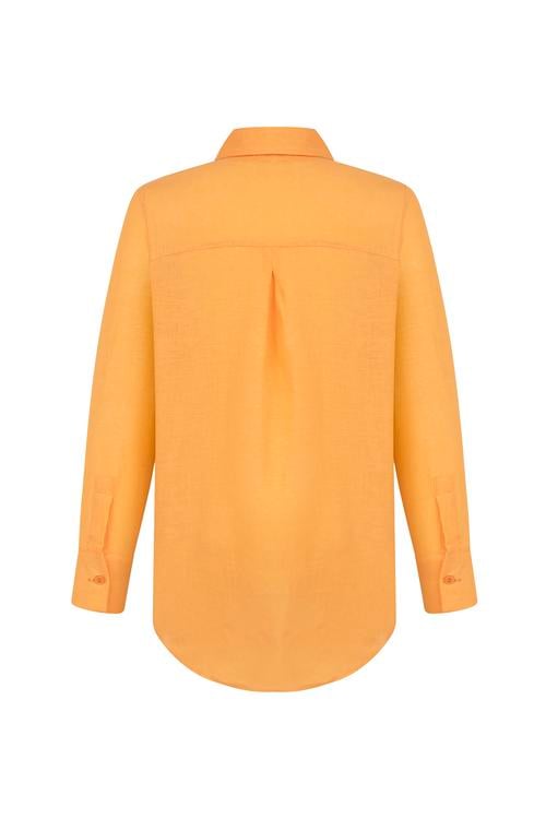  REGULAR FIT KETEN GÖMLEK