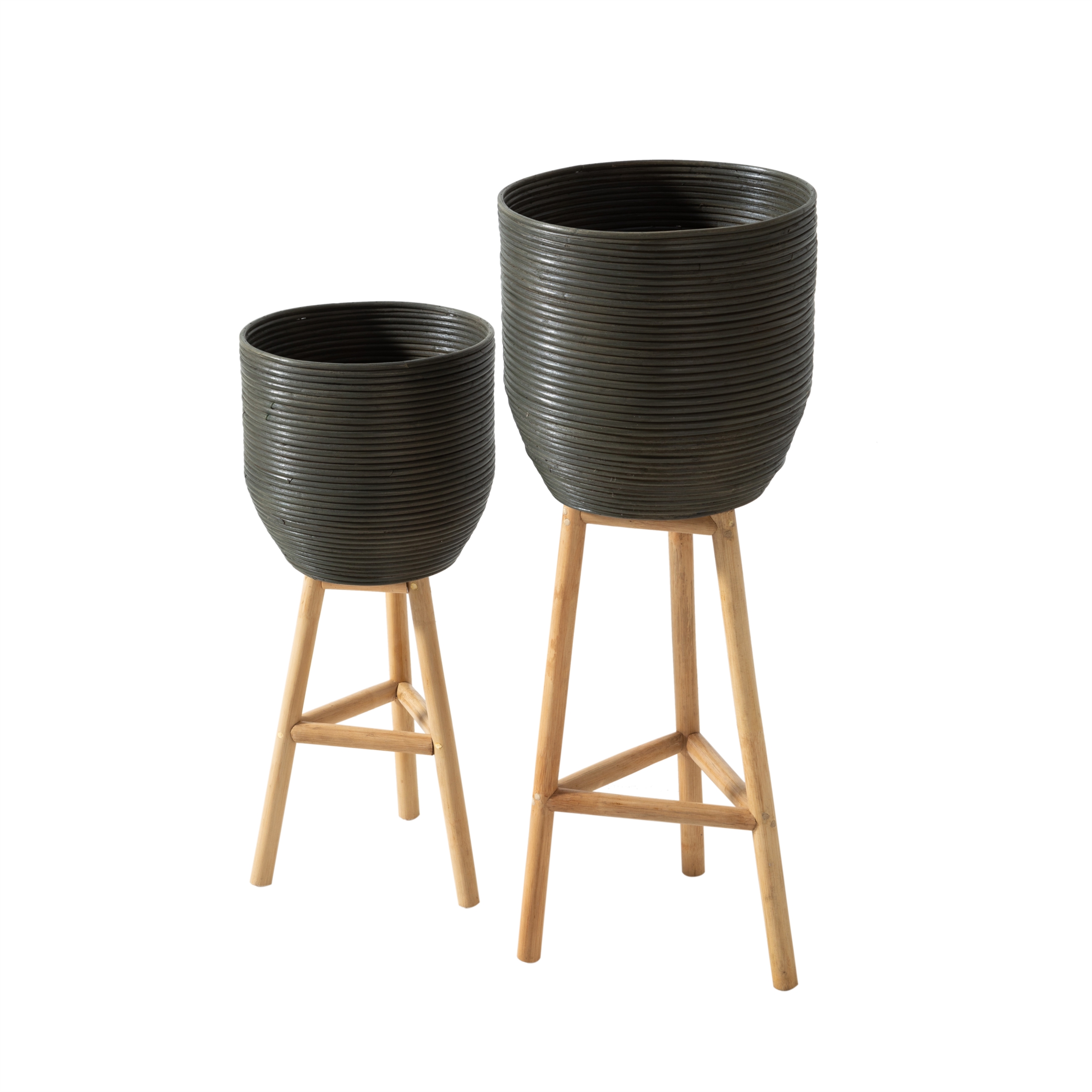 DOGAL RATTAN SAKSI İKİLİ SET