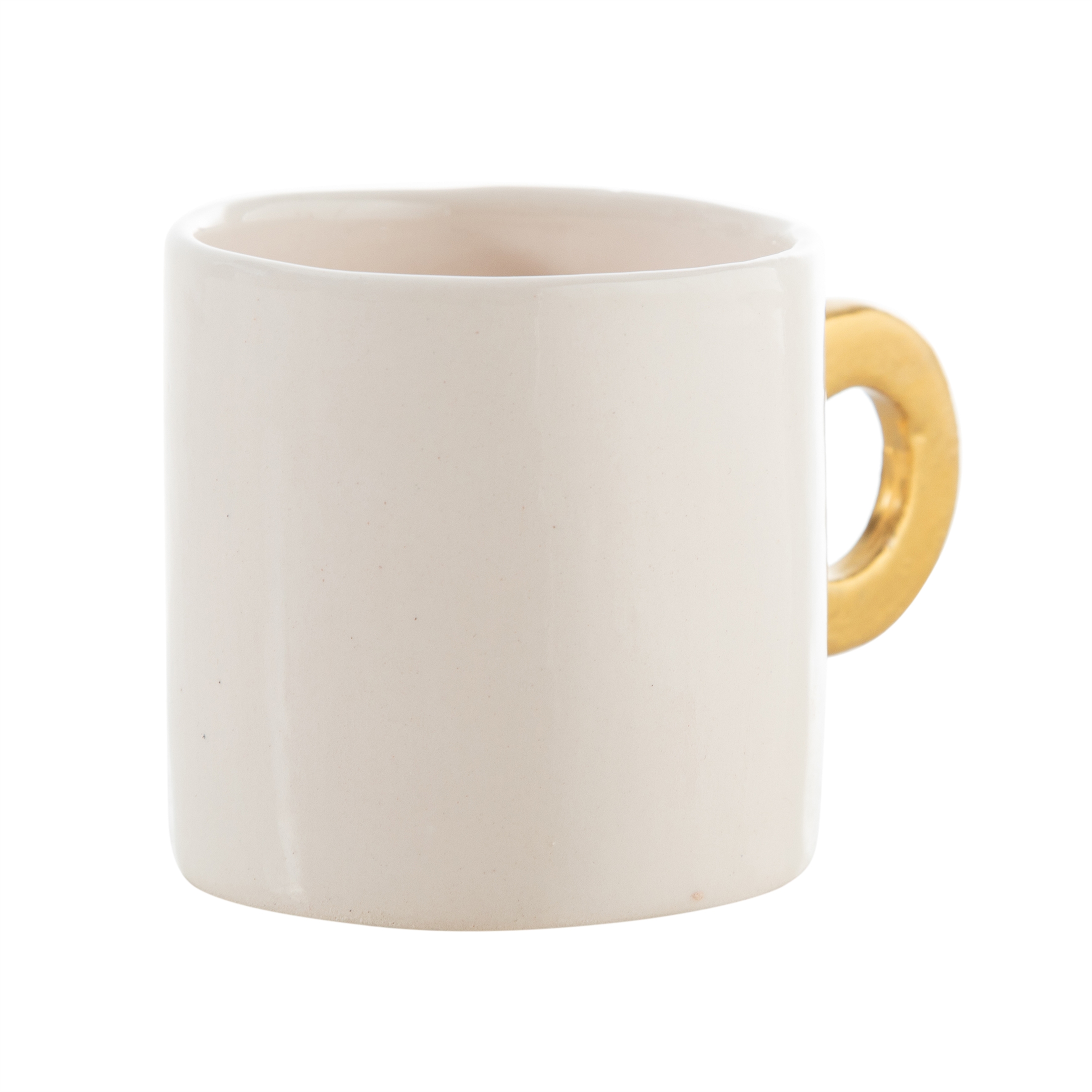 HANDMADE YUVARLAK KULPLU FİNCAN 114 ML