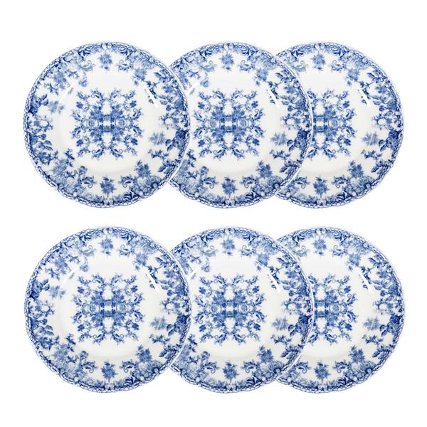 Mudo Home  Blue Dream Pasta Tabağı Seti 6Li- 20 Cm
