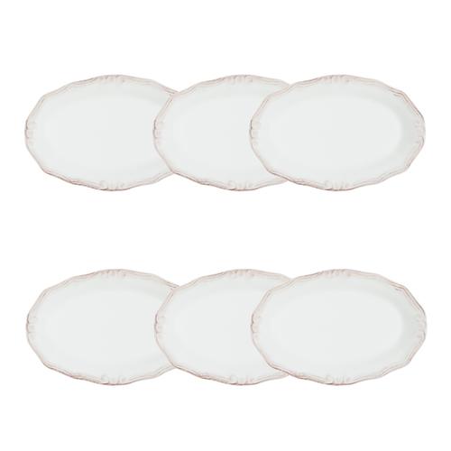  EKRU KAYIK TABAK SETİ 20CM -6LI