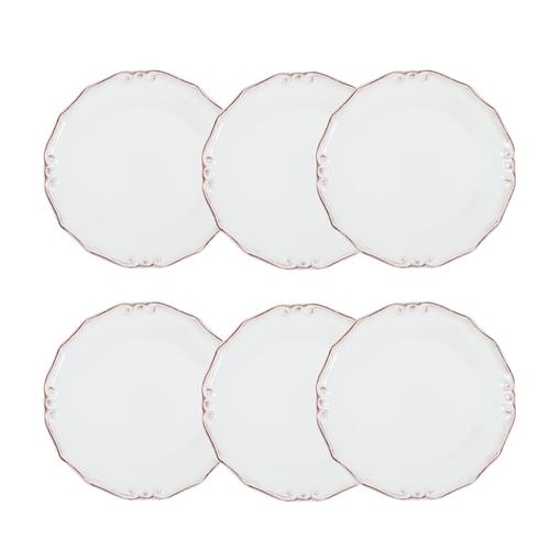  EKRU 6 LI PASTA TABAĞI SETİ -20CM