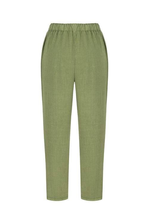  HAVUÇ KESİM KETEN PANTOLON