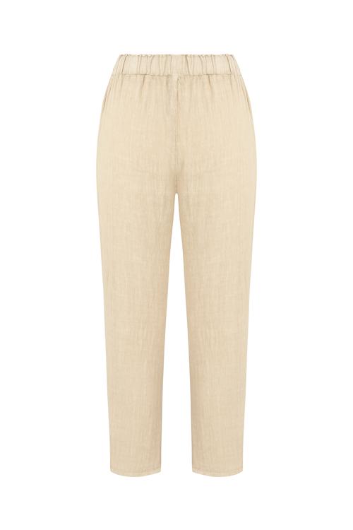  HAVUÇ KESİM KETEN PANTOLON