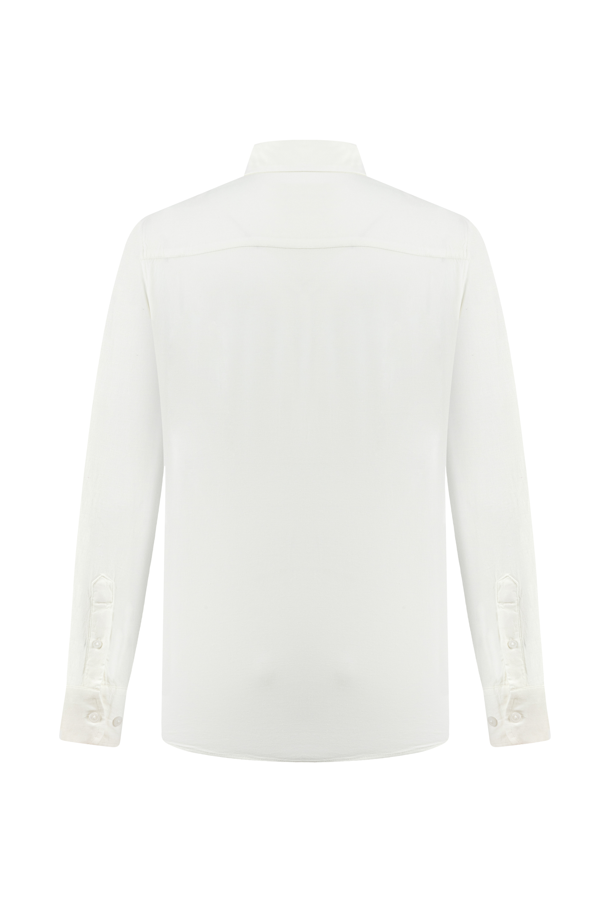 KETEN KARIŞIMLI REGULAR FIT GÖMLEK