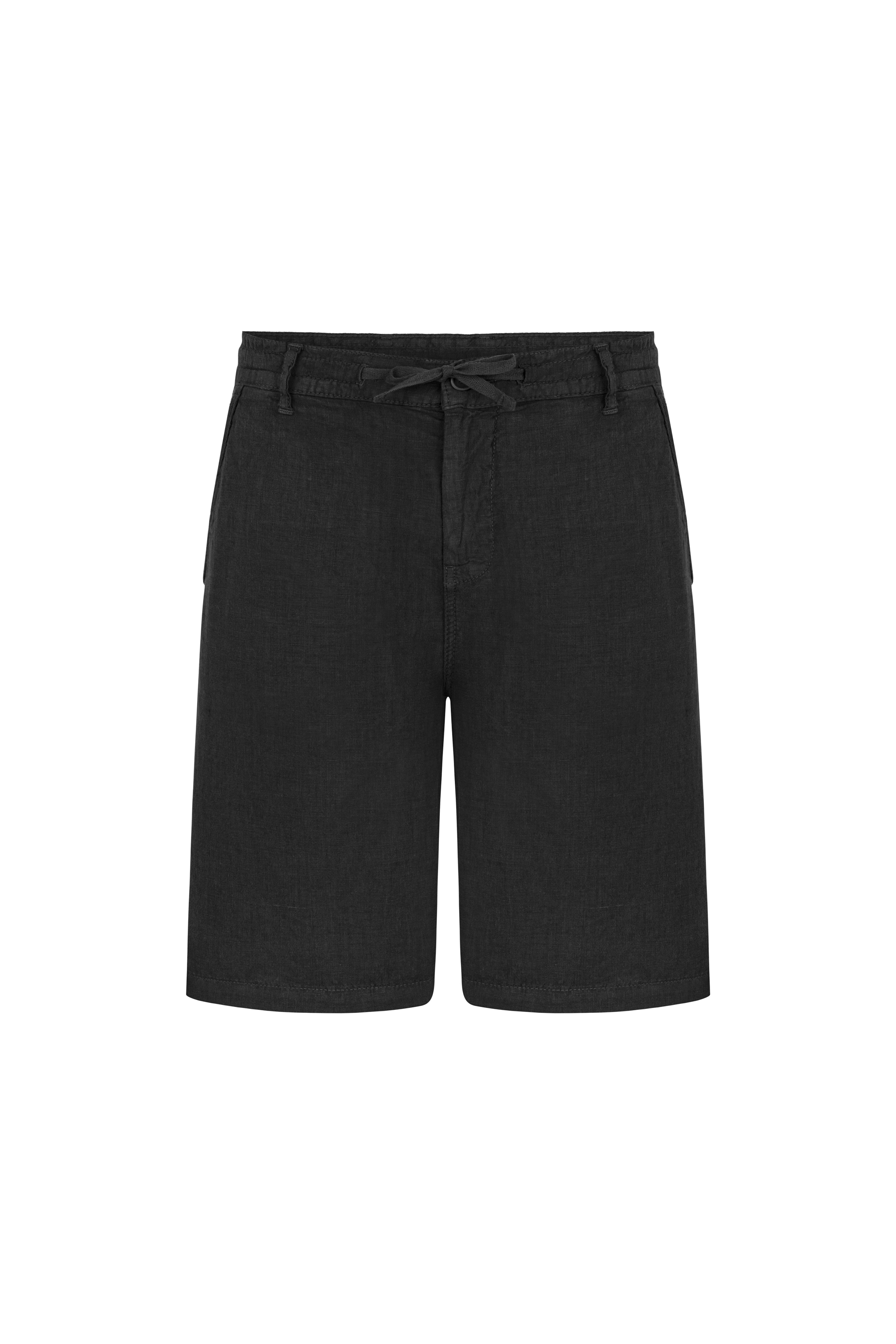 STRAIGHT FIT KETEN ŞORT