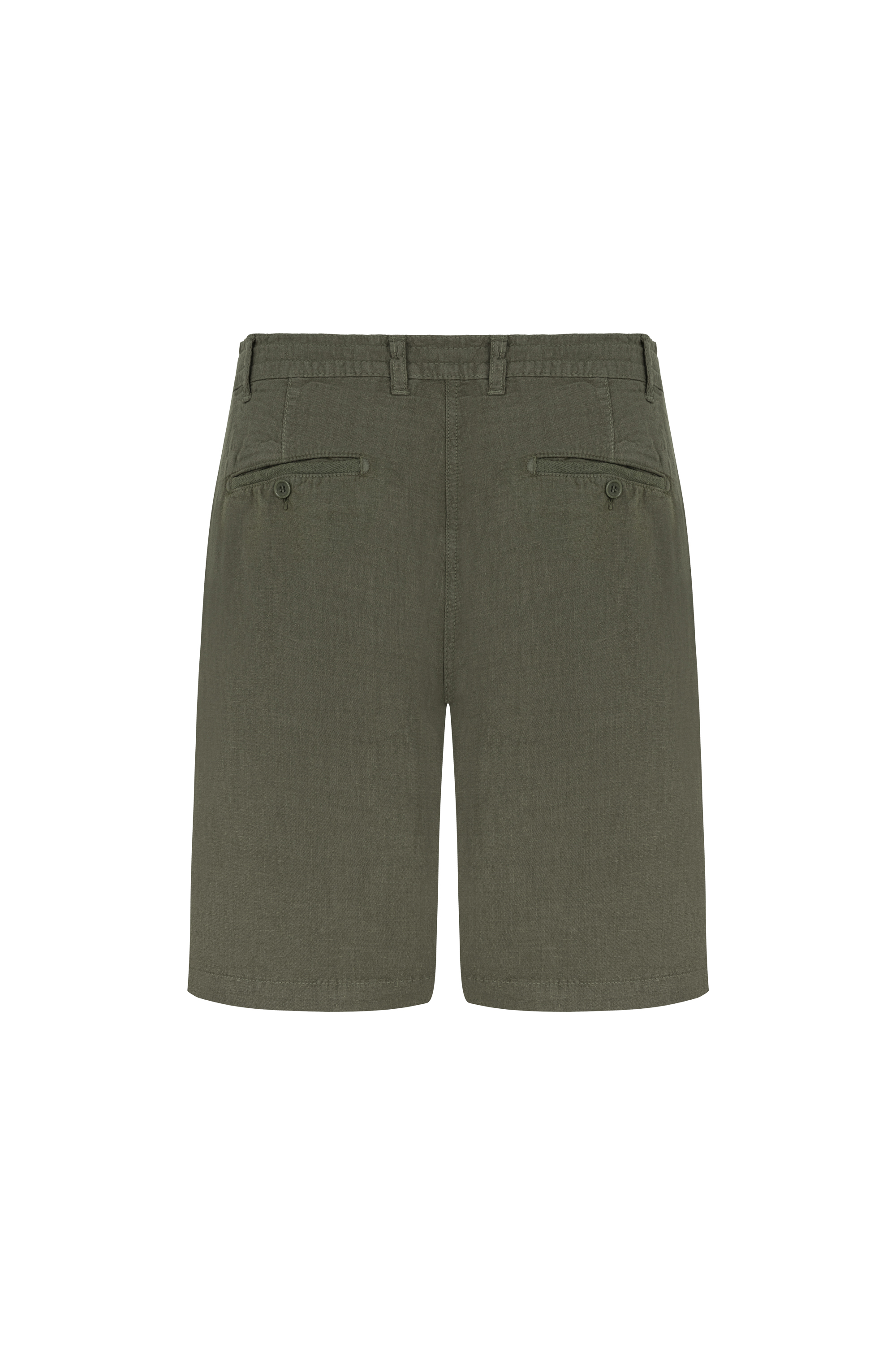 STRAIGHT FIT KETEN ŞORT