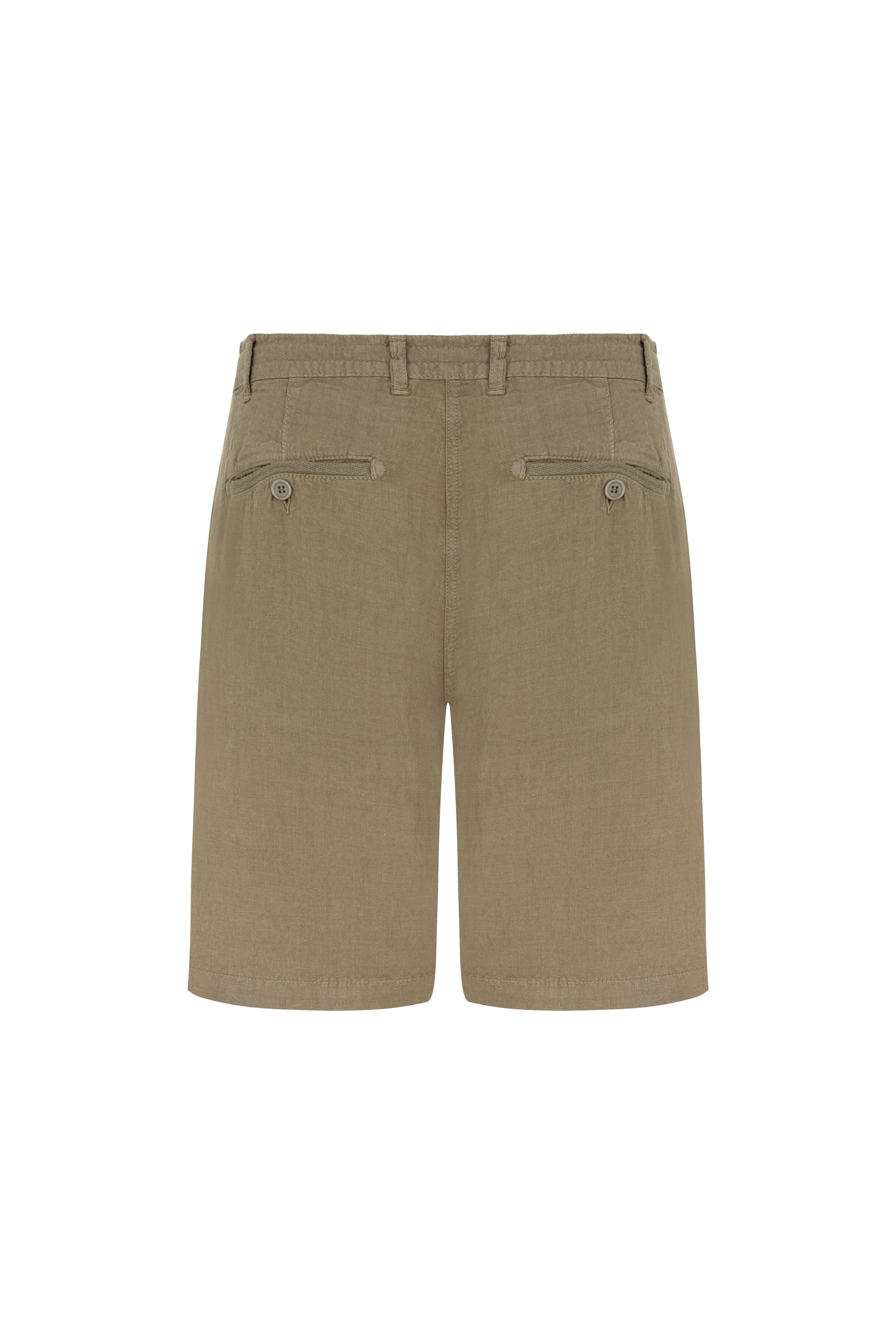 STRAIGHT FIT KETEN ŞORT