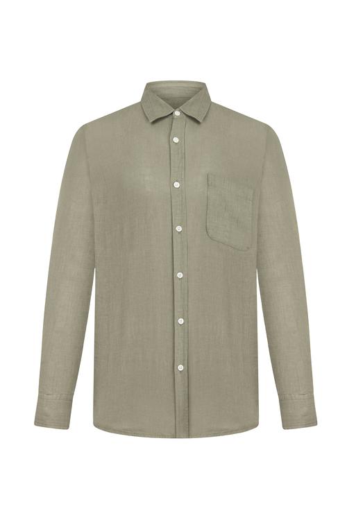  KETEN REGULAR FIT GÖMLEK