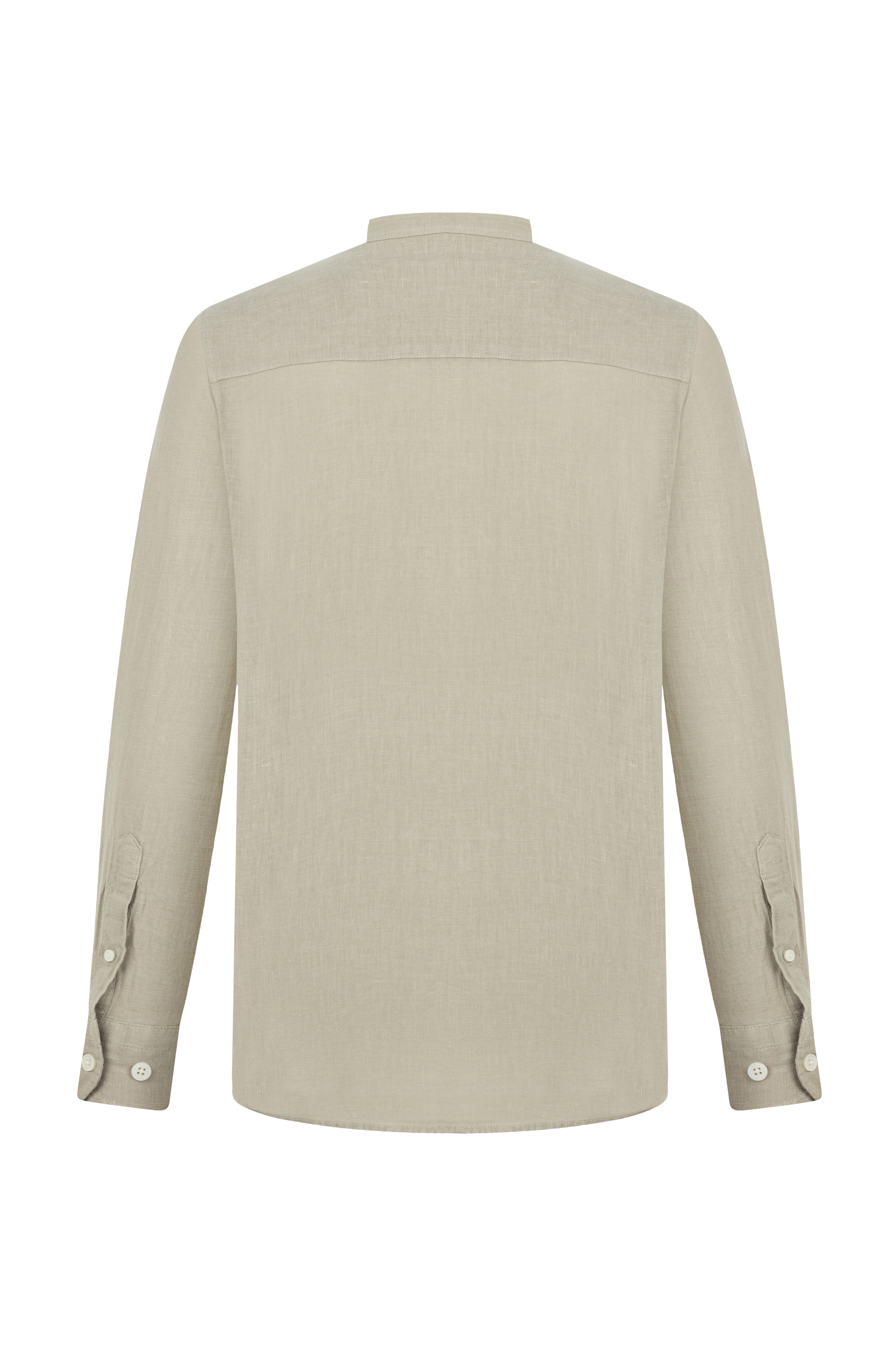 HAKİM YAKA REGULAR FIT KETEN GÖMLEK